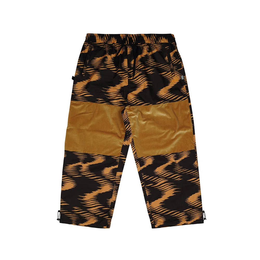 ZGZG WAVE VELVET SUPER WIDE BOX PANTS GOLD